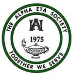 Alpha Eta Society logo