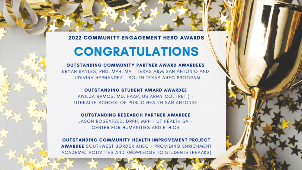 2022 Community Engagement Hero Award Announcement 
