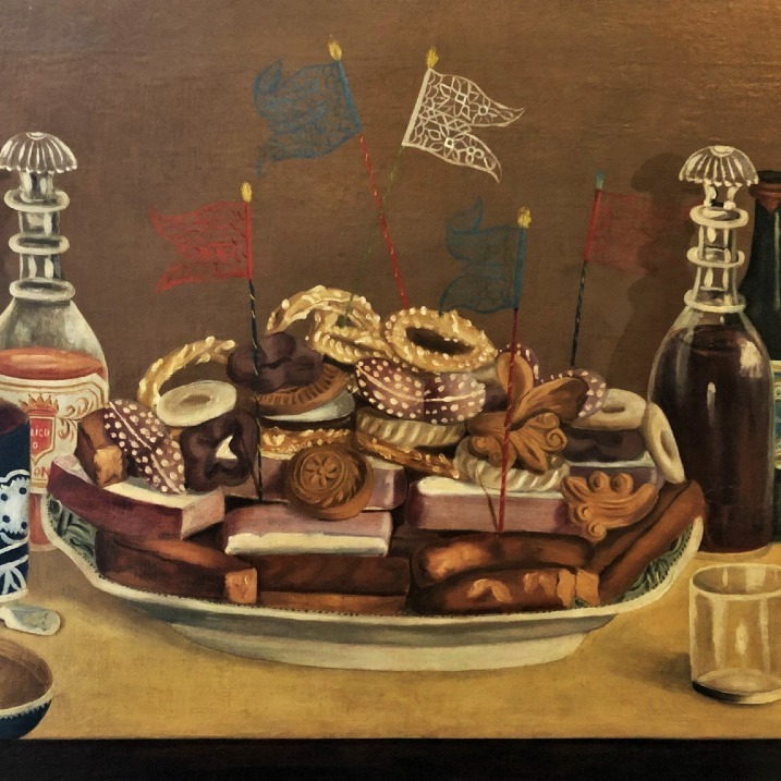 San Antonio Museum painting; Image Title: Still Life with Festive Breads