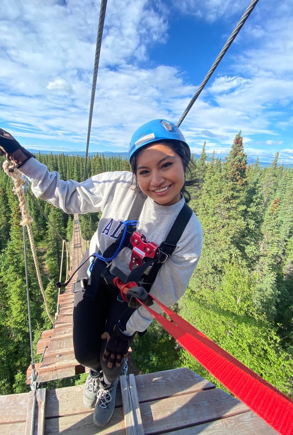 Student in Alaska for OT fieldwork