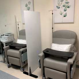 Patient infusion center stations
