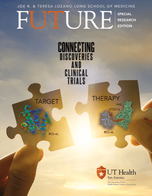 Cover image of 2022 Future magazine, the official magazine of the Joe R. and Theresa Lozano Long School of Medicine