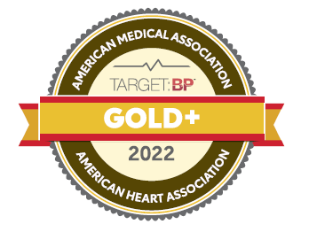 Award badge for American Medical Association and American Heart Association