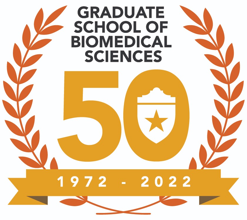Graduate School of Biomedical Sciences 50th Anniversary logo