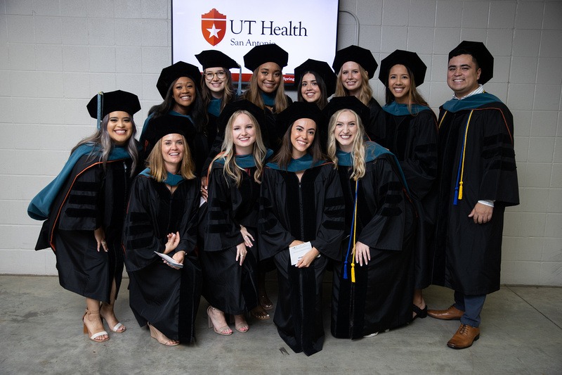 Doctor of Occupational Therapy 2022 graduates pose ahead of commencement